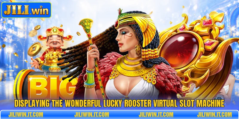 Displaying the wonderful lucky rooster virtual slot machine