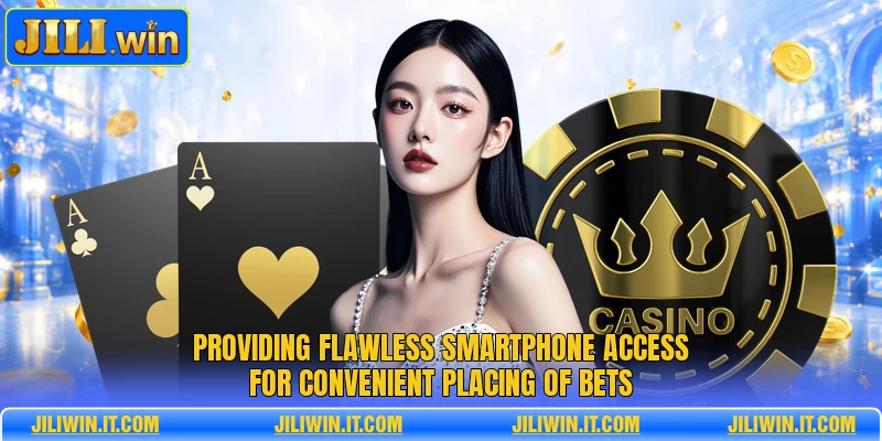 Providing flawless smartphone access for convenient placing of bets