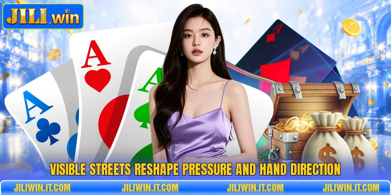 Visible streets reshape pressure and hand direction